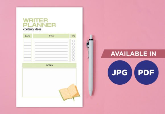 Download Writer Planner Print Templates - Premium Resources